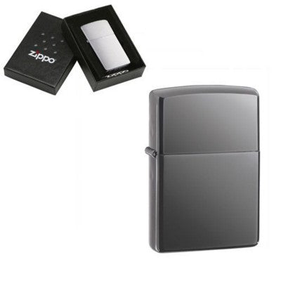 Branded Promotional GENUINE ZIPPO LIGHTER in Black Ice Finish Lighter From Concept Incentives.