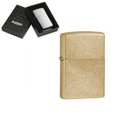 Branded Promotional GENUINE ZIPPO LIGHTER in Gold Dust Lighter From Concept Incentives.