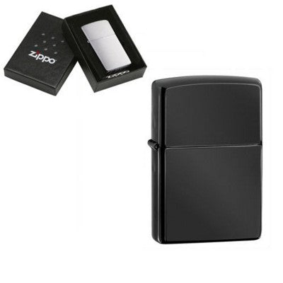 Branded Promotional GENUINE ZIPPO LIGHTER in Ebony Finish Lighter From Concept Incentives.