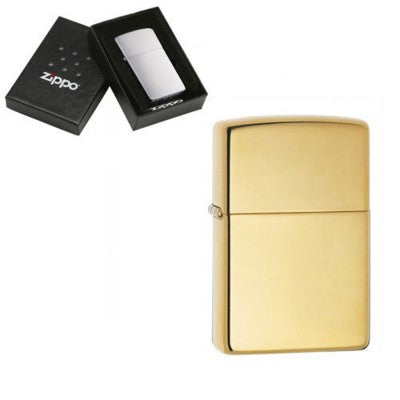Branded Promotional GENUINE ZIPPO LIGHTER in High Polish Brass Lighter From Concept Incentives.