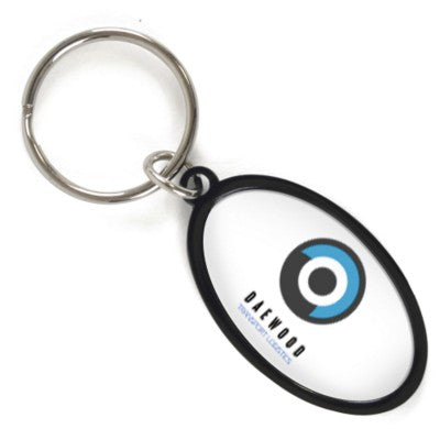 Branded Promotional ALUMINIUM METAL TEAR DROP KEYRING Keyring From Concept Incentives.