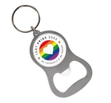 PRIDE METAL OPENER KEYRING