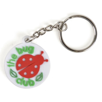 Branded Promotional SMALL PVC KEYRING Keyring From Concept Incentives.