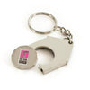 Branded Promotional 12-SIDED HOUSE TROLLEY COIN Keyring From Concept Incentives.